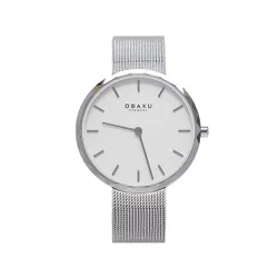 Obaku Klasör Saati V252lxcımc Gümüş / Beyaz