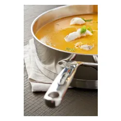 DEMEYERE Atlantis 24 cm - patelnia ze stali nierdzewnej z pokrywką