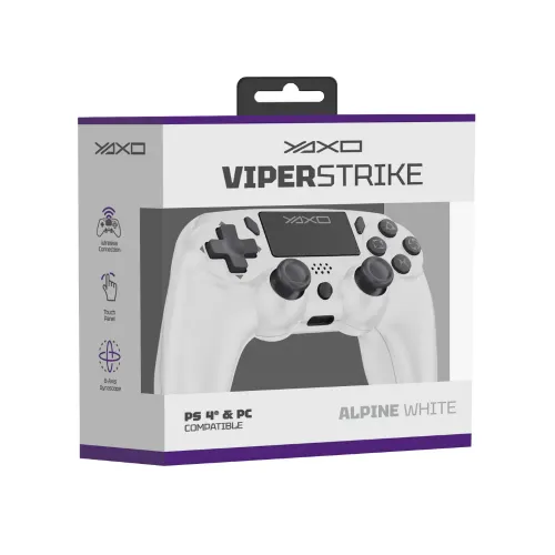 Pad Yaxo Viper Strike Alpine White do PC, PS4, PS3, Android, iOS Bezprzewodowy Biały