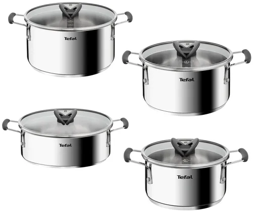 Zestaw garnków TEFAL Opti Space G7378S55 (8 elementów)
