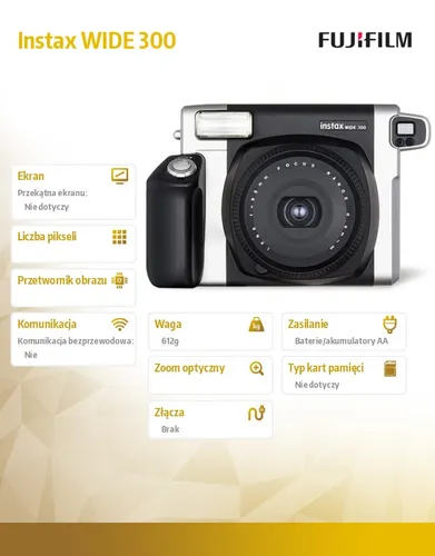 Fujifilm Instax WİDE 300 Dijital Fotoğraf Makinesi Siyah