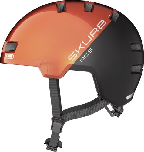 Kask ABUS Skurb ACE Pomarańczowo-czarny (rozmiar M)
