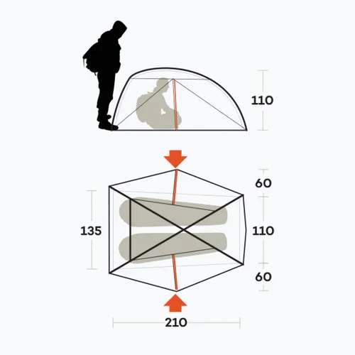 Namiot trekkingowy 2-osobowy Ferrino Nemesi 2 Pro green