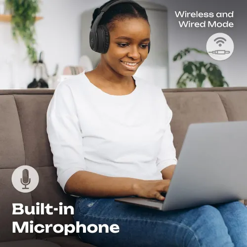 Słuchawki bezprzewodowe PowerLocus P7 Black Nauszne Bluetooth 5.3 Czarny