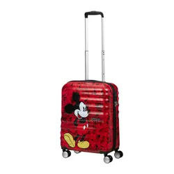 Walizka kabinowa American Tourister Wavebreaker Disney - Mickey comics red