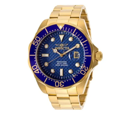 Invicta Watch Pro Diver 14357 Gold / Blue