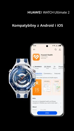 Smartwatch HUAWEI Watch Ultimate 2 Srebrno-niebieski