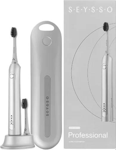 Szczoteczka soniczna SEYSSO Carbon Professional Silver