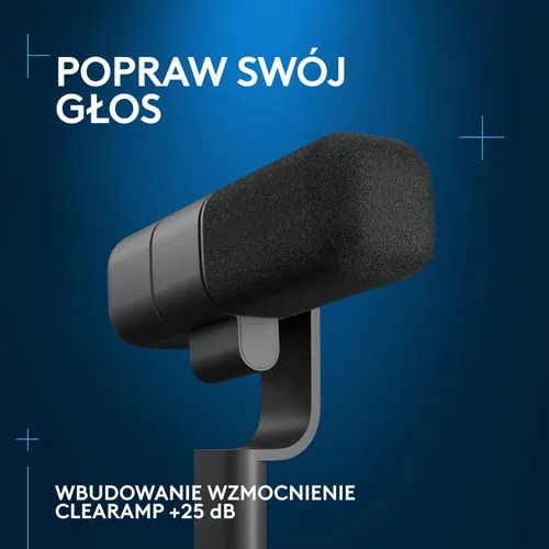 Mikrofon Logitech Yeti Studio Przewodowy Dynamiczny Czarny