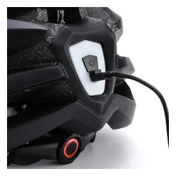 Kask rowerowy WOZINSKY HT-28VC Czarny MTB z lampką (rozmiar M)