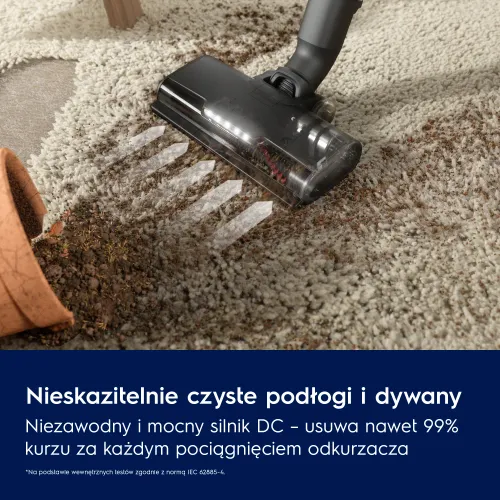 Odkurzacz Electrolux Animal 600 Pet EP61AB21UG 50min Wymienny akumulator Mini elektroszczotka