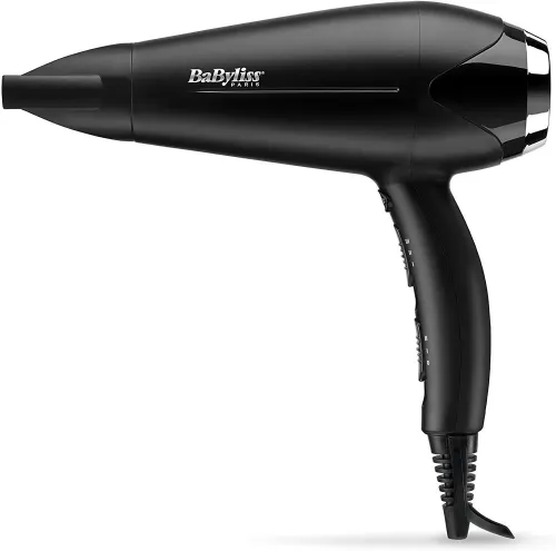 Suszarka do włosów BaByliss Turbo Smooth 2200 D572DE Jonizacja Dyfuzor Zimny nawiew 2200W 2 prędkości 3 temperatury