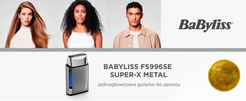 Golarka BABYLISS Super-X Metal FS996SE Na mokro i sucho