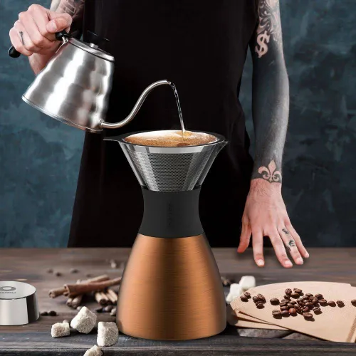 Przelewowy ekspres do kawy Pour Over PO300 Asobu - maroon