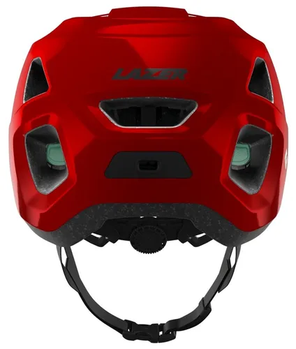 Kask rowerowy LAZER Lupo KinetiCore Czarno-czerwony MTB (rozmiar uniwersalny)
