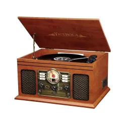 Gramofon Victrola VTA-200B-MAH-INT Manualny Napęd paskowy Bluetooth Mahoń