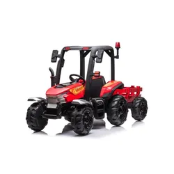 Duży Traktor Na Akumulator Dla Dziecka Blt-206 Przyczepa 24V 2X200W Pilot LED Eva Pasy Bluetooth