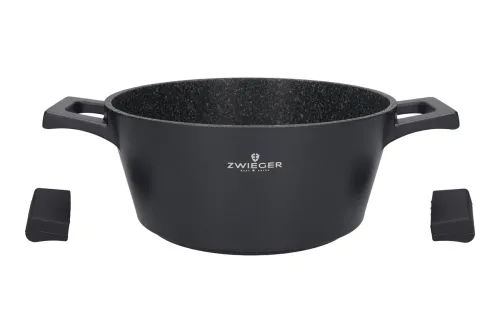 ZWIEGER Black Stone 3,5 l - garnek aluminiowy z pokrywką