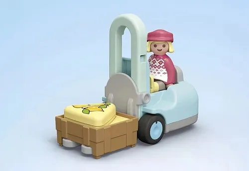 Набор фигурок Playmobil Junior 71691 Экологически чистый киоск с вилочным погрузчиком