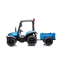 Duży Traktor Na Akumulator Dla Dziecka Blt-206 Przyczepa 24V 2X200W Pilot LED Eva Pasy Bluetooth