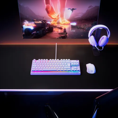 Klawiatura STEELSERIES Apex 3 TKL US Lawendowy