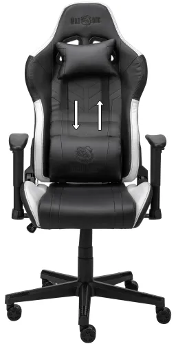 Fotel MAD DOG GCH701W Czarno-biały