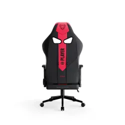 Fotel Diablo Chairs X-Player 2.0 Small do 90kg Skóra ECO Tkanina Karmazynowo-antracytowy