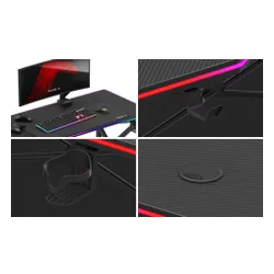 Biurko gamingowe HUZARO Hero 1.7 RGB Czarny