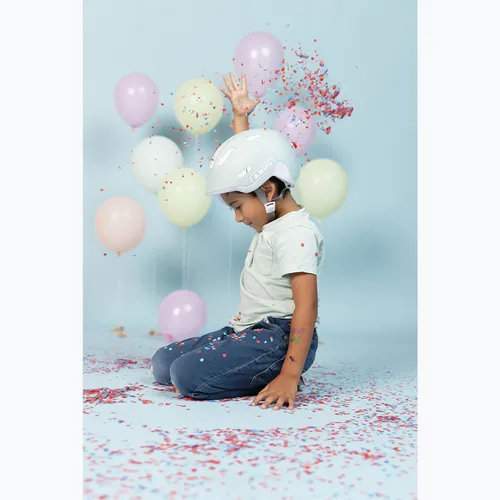 Kask rowerowy dziecięcy ABUS Smiley 3.0 ACE LED pure mint