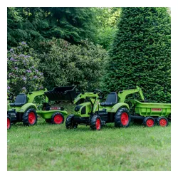 Falk Traktor na Pedały Claas Axos 330 z Koparką i Przyczepą 3-7 lat