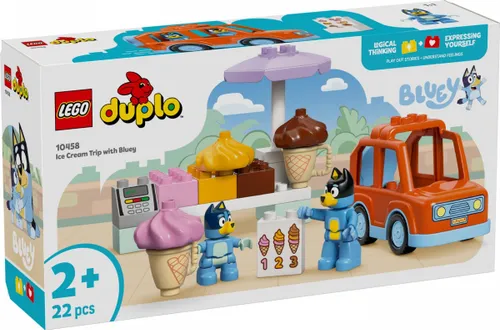 LEGO Klocki DUPLO Bluey 10458 Wyprawa po lody z Bluey