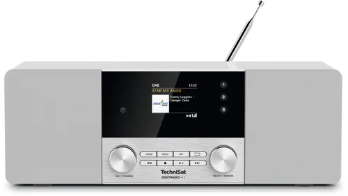 Радиоприемник TechniSat DigitRadio 4C FM - радио DAB + Bluetooth Белый