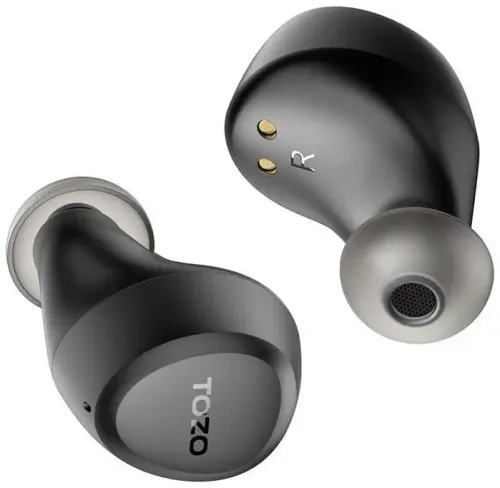 Słuchawki bezprzewodowe Tozo Agile Dots Dokanałowe Bluetooth 5.3 Czarny