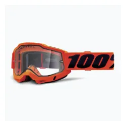 Gogle rowerowe 100% Accuri 2 Enduro MTB neon/orange/clear