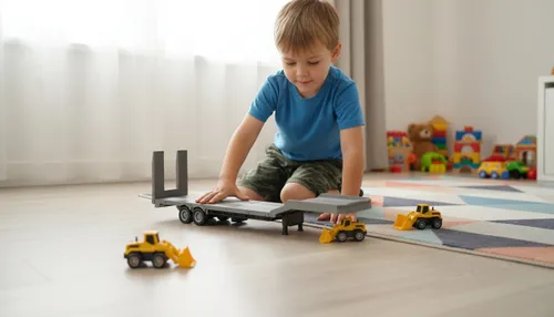 Zdalnie sterowany samochód COIL przyczepa naczepa do Scani skala 1:18