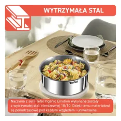 Zestaw patelni i garnków TEFAL Emotion L8968S04 Stalowy (8 elementów)