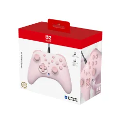 Pad Hori Turbo Cozy Pink do Nintendo Switch 2 Przewodowy