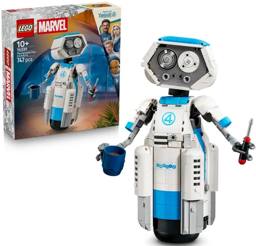 LEGO Marvel 76339 Fantastyczna Czwórka H.E.R.B.I.E., zestaw klocków 10+
