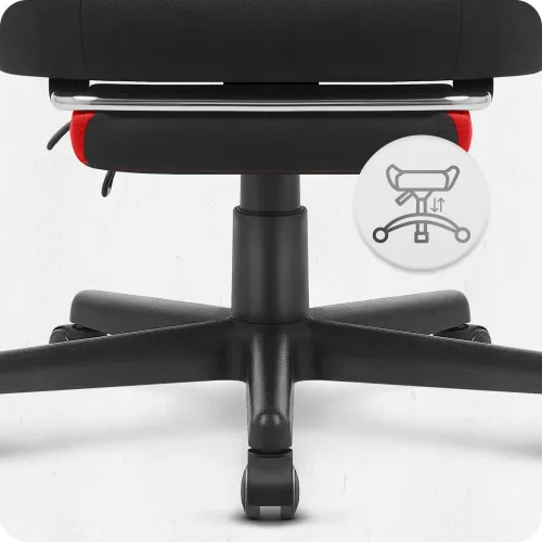 Fotel gamingowy CABRO C502 Czarno-Czerwony