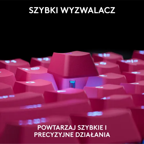 Klawiatura Logitech Pro X TKL Rapid Różowy