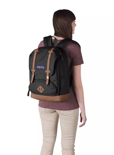 JanSport Cortland Dizüstü Bilgisayar Sırt Çantası-Siyah