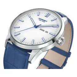 Zegarek HORNET Modern NFC 43mm Biało-niebieski