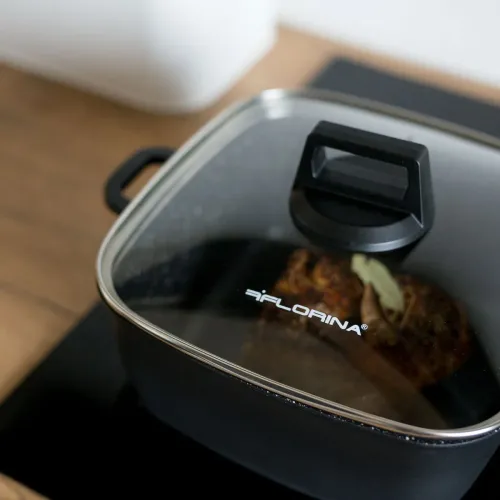 Garnek aluminiowy z pokrywką FLORINA CHEF 5,8 l