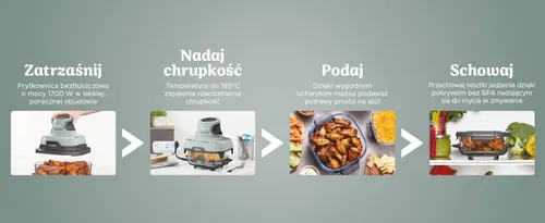 Air Fryer Frytkownica beztłuszczowa NINJA FN101EUSG Crispi 1700W