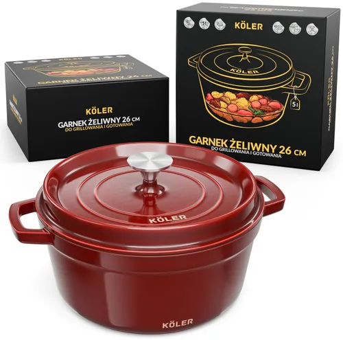 Garnek żeliwny KOLER KEM-04 5L