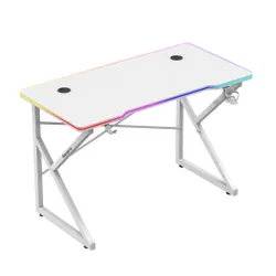 Biurko gamingowe HUZARO Hero 1.7 RGB Biały