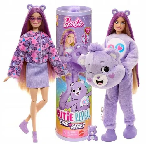 BARBIE CUTIE REVEAL TROSKLIWE MISIE Lalka w kostiumie misia Miśki JCN94