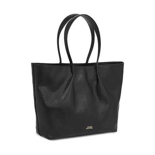 Сумка Tommy Hilfiger Crest Leather Tote AW0AW15230 Black BDS