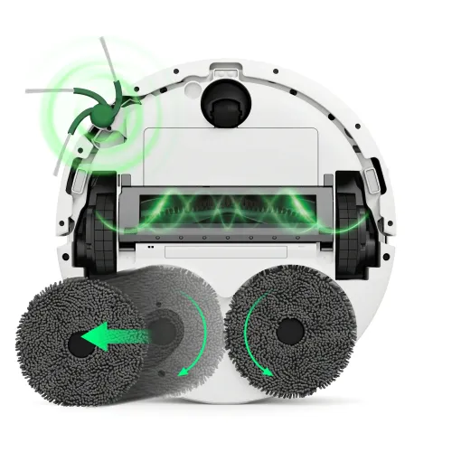 Robot sprzątający iRobot Roomba 575 Combo Funkcja mopowania Stacja oczyszczająca Tworzenie mapy pomieszczenia Funkcje AI Biały