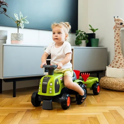 Falk Jeździk Claas 470 Arion Zielony Z Przyczepką + Zestaw Do Piasku